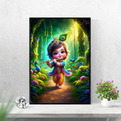 krishna wall poster