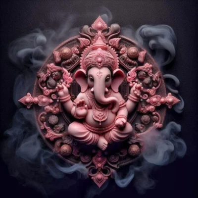 Bless Your Walls Ganesha Calls (Metal Poster)