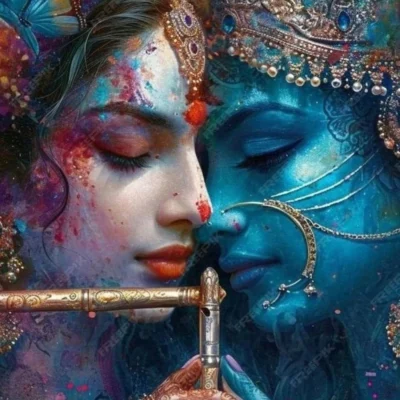 Grace Your Space with Timeless Radha Krishna Metal Art!