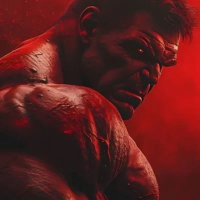 Unleash the Rage: Angry Hulk Metal Poster!