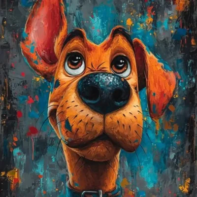 Cute Dog Goffy Poster: Adorable Wall Art for Dog Lovers!
