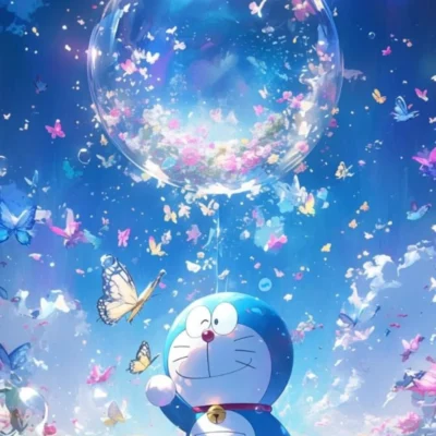 Adorable Doraemon Tapestry Poster – Perfect for Kids' Rooms!