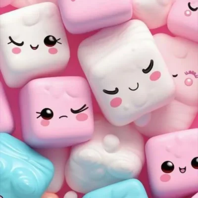 Adorable Marshmallow Baby Room Tapestry – Sweeten Their Space!