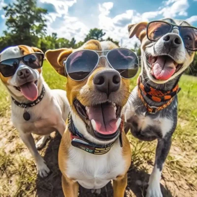 Celebrate Three Best Friend Dogs Metal Posters Art