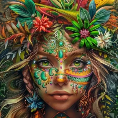 Shamanic Visions: Psychedelic Art Unveils Mystical Journeys & Sacred Geometry