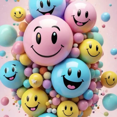 Brighten Your Space with a Smile: Hilarious Emojis Metal Poster!