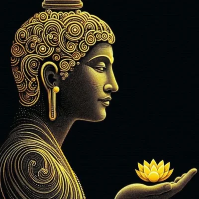 Elegant Buddha Metal Poster – Elevate Your Space with Tranquil Art