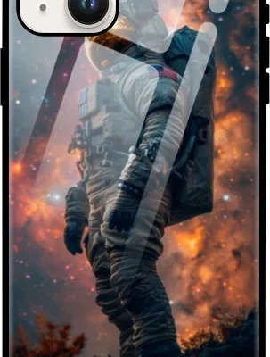 iPhone 15 Astronaut Galaxy Glass Case – Sleek, Stylish, & Cosmic Protection for Your Device