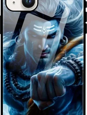 Shiv Mahakaal Glass Case for iPhone 15