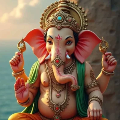 Giftwisely Ganesha Metal Poster Collection – Divine Art for Modern Spaces