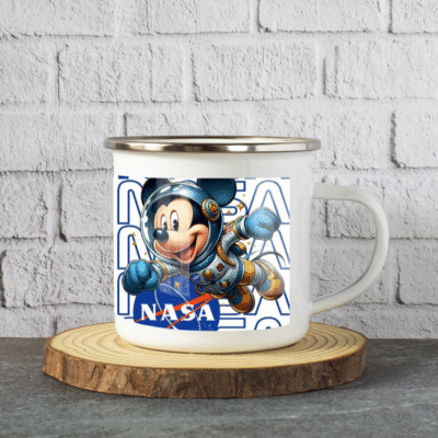 Unisex White Enamel Mugs White 11o